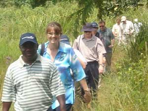 Anne McIntosh during her visit in South Africa
