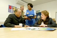 Paul Boateng MP visited Shaw Trust Carlyon Print