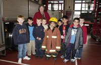 Clare Short at Handsworth Community Fire Station in Ladywood, February 2005