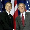 Tony Blair and George W Bush