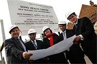 Clare Short at the Sod-cutting ceremony