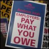 Union protest sign