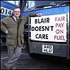 Fuel protester
