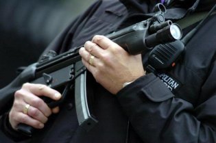 Armed police officer