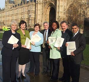 Ann Keen MP, Joan Ruddock MP, Emily Thornberry MP, Rudi Vis MP, Dawn Butler MP, Andy Love MP and Sadiq Khan MP.