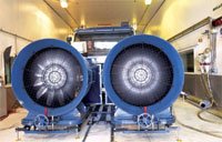 Testing the emissions performance of a heavy duty diesel truck at Milbrook Proving Ground Ltd in the UK
