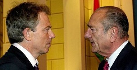 Tony Blair and Jacques Chirac
