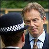 Tony Blair and police officer