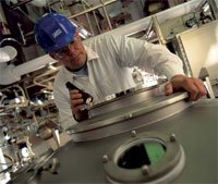 Manufacturing active pharmaceutical ingredients at Johnson Matthey's Pharmaceutical Materials Division plant at West Deptford, New Jersey
