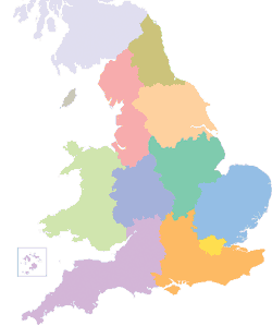 English Heritage Regions - please click to read the plans for each region (c) English Heritage