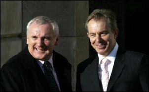 Bertie Ahern and Tony Blair