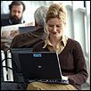 Woman using PC