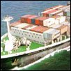 Ship carrying cargo